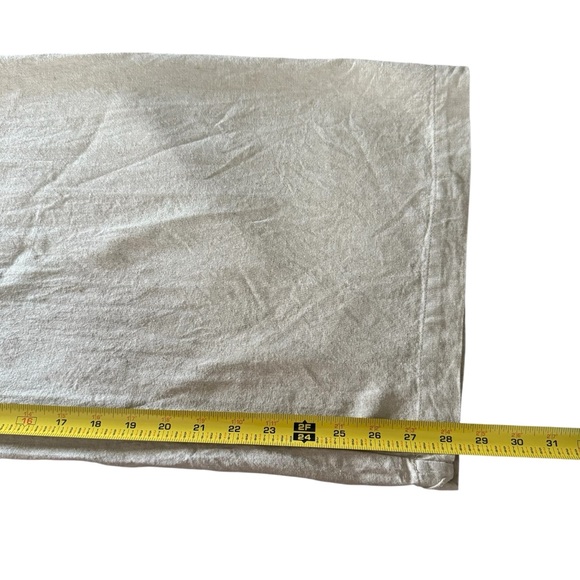 Zara Linen Viscose Wide Leg Pull On Pants Coastal Minimalist Sand Sz Small NWOT - Picture 11 of 12